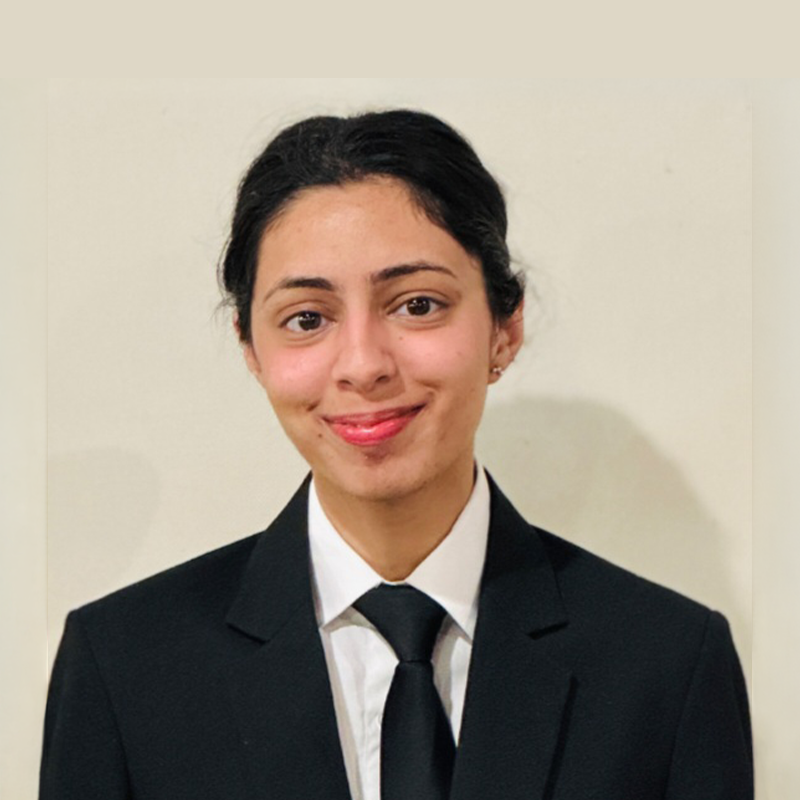 Deetya Bedi, BHMCT student at KRMU SOHMCT