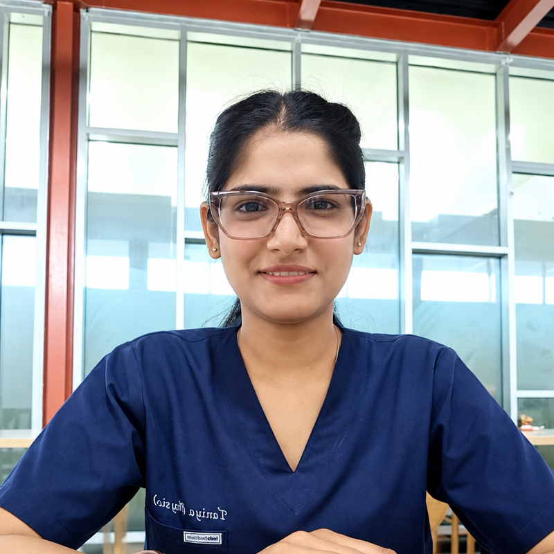Taniya Yadav, BPT alumna at KRMU SPRS