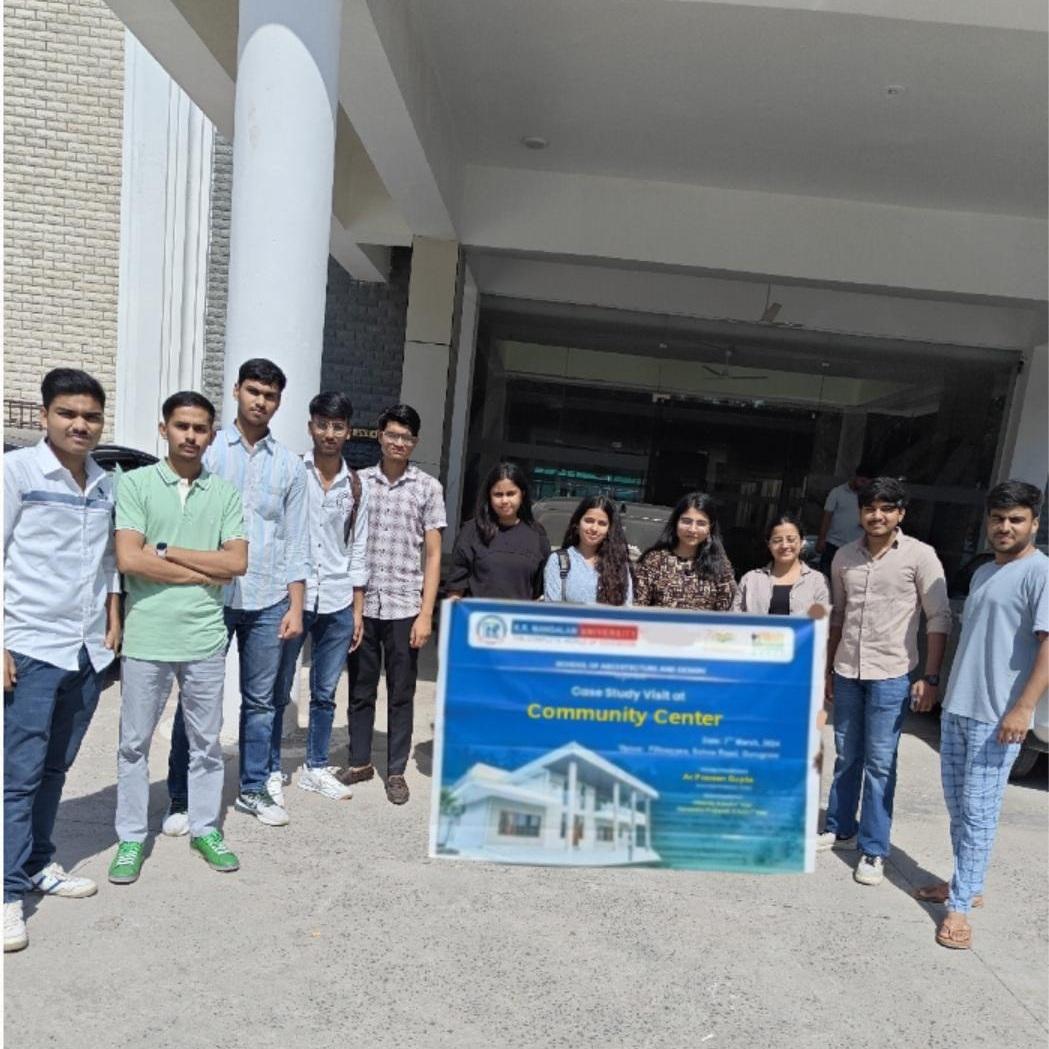 Site Visit at Community Center, Sector 15, Faridabad