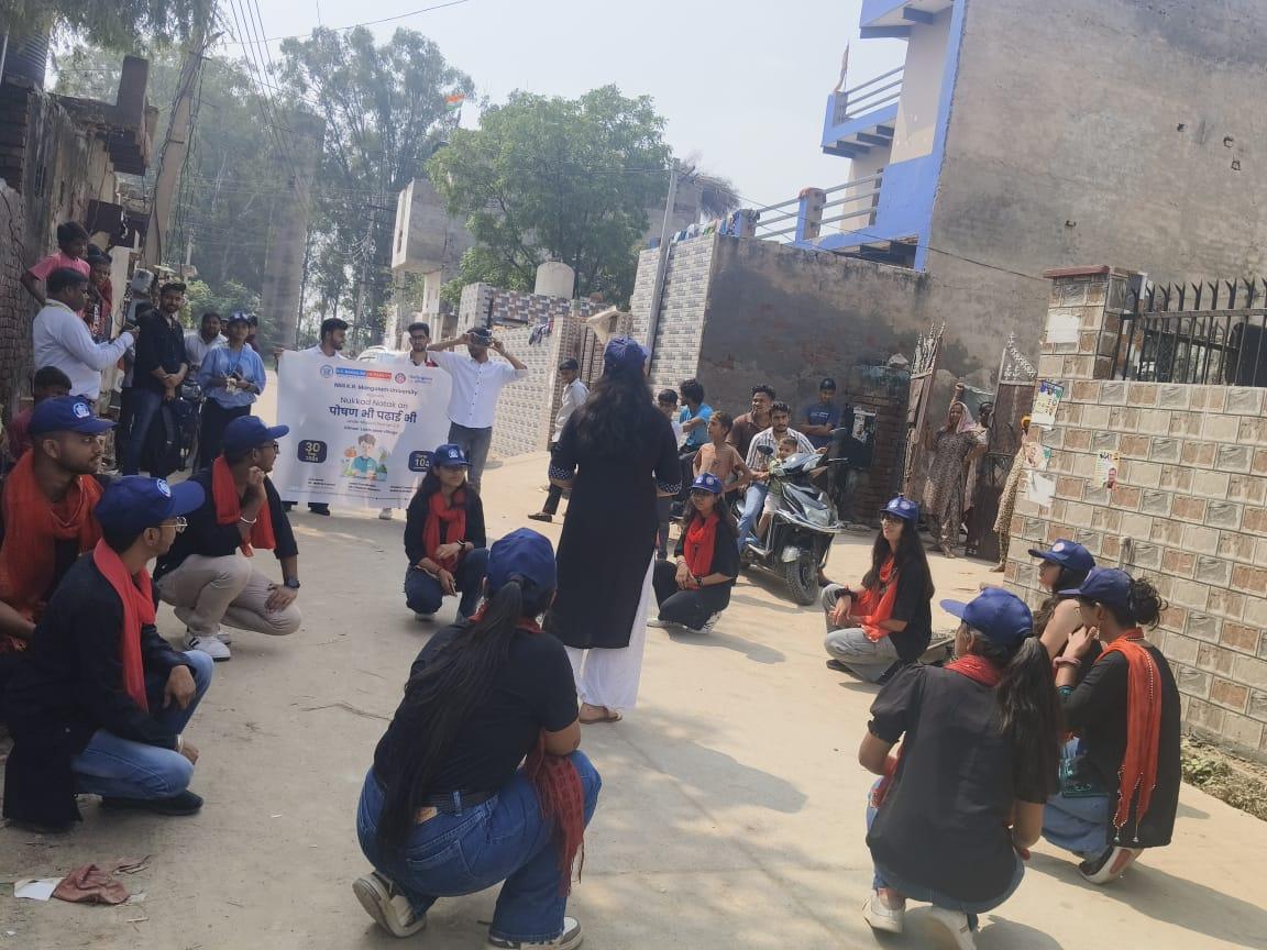 Nukkad Natak on Poshan Bhi Padhai Bhi