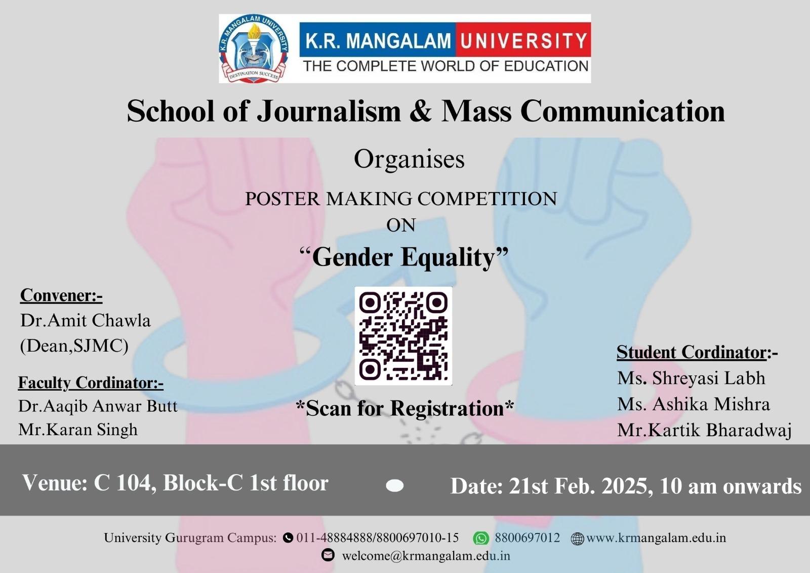 Poster Making Competition on Gender Equality