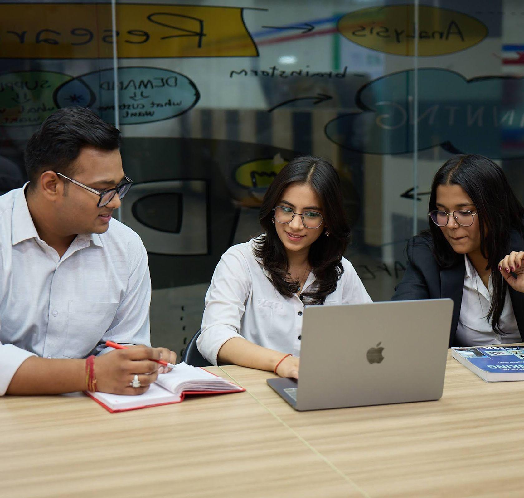 MBA Fintech students exploring career prospects in finance and technology