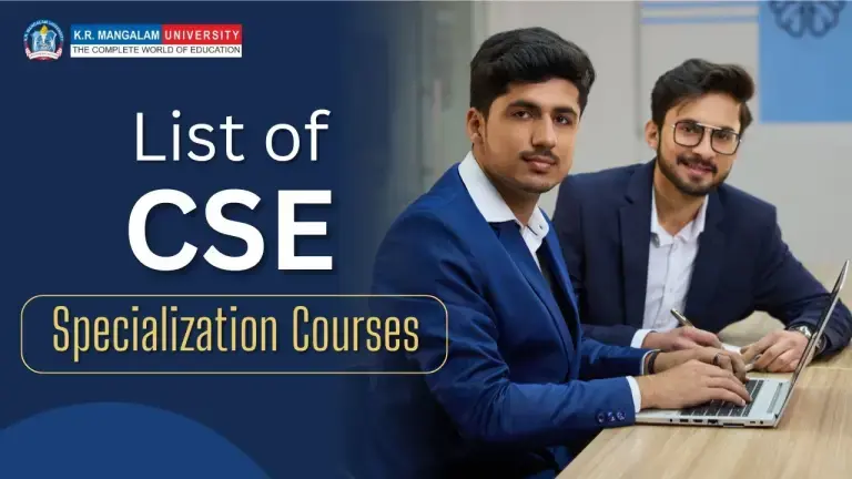 List of CSE specialization Courses