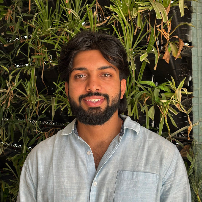 Avinash Raj, B.Arch student at KRMU SOAD