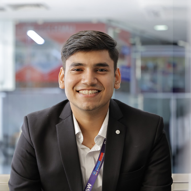 Krish Agarwal, B.Tech CSE AI/ML student at KRMU SOET