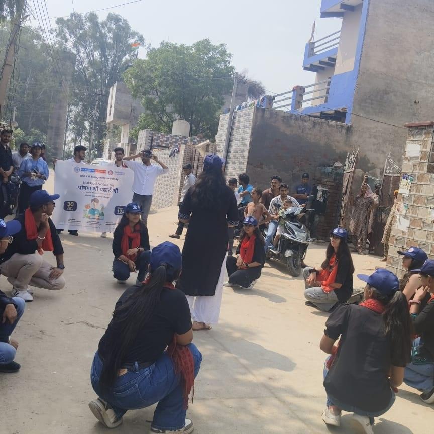 Nukkad Natak on Poshan Bhi Padhai Bhi Report