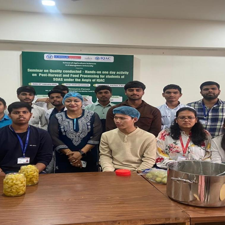 Seminar on Quality and Hands on one dayActivity on Post Harvest and Food Processin