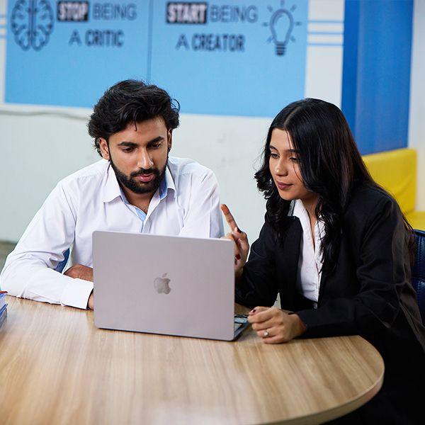 MERN stack web development training from day one for UI/UX students at KRMU