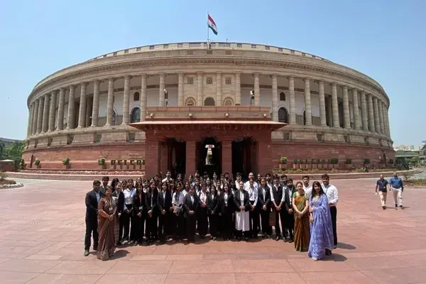 Visit to Parliament of India