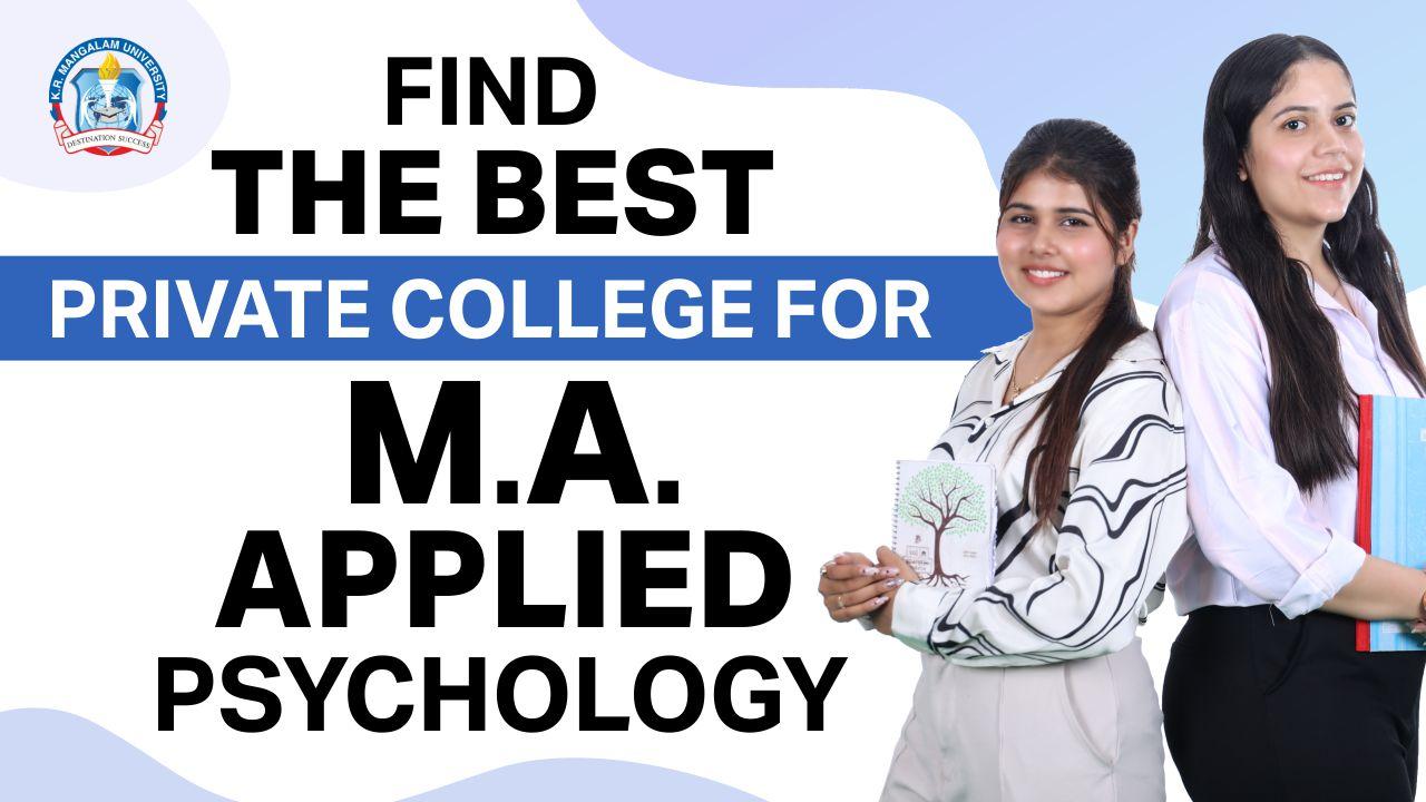 Find the Best Private College for M.A. Applied Psychology