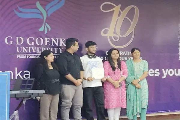 Participation in the Rhythmic Raga Event at GD Goenka University
