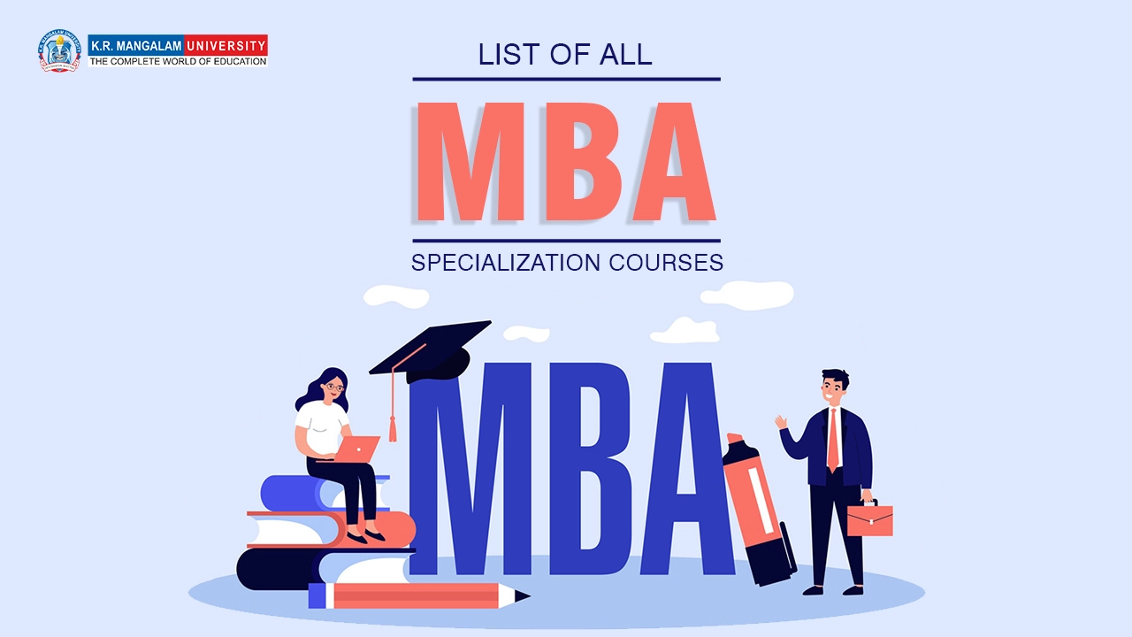 List of all MBA Specialization Courses