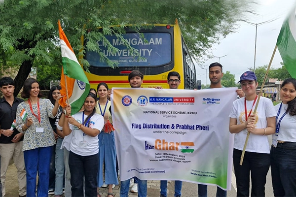 Flag Distribution, Prabhat Pheri and Art and Craft competition flag distribution