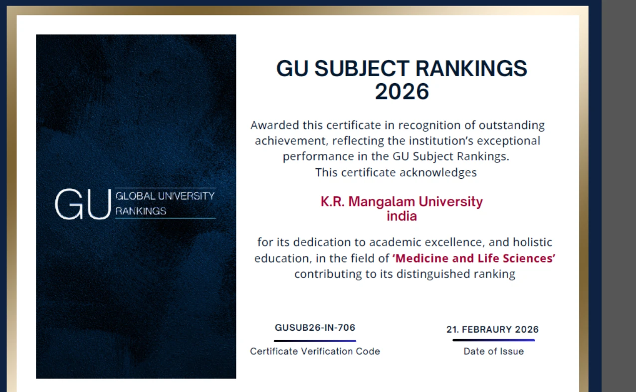 K.R. Mangalam University is proud to be  Great Place to Work® Certified.