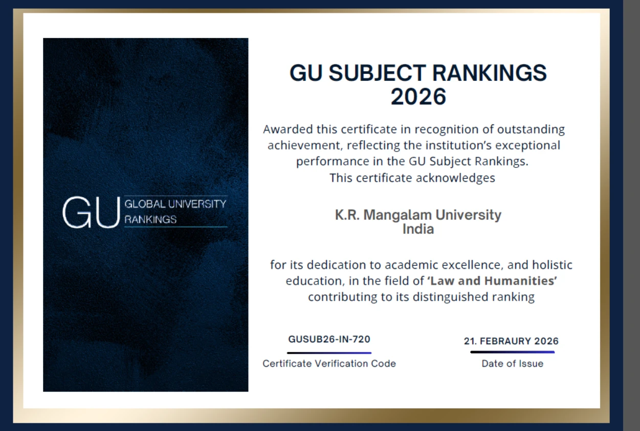 K.R. Mangalam University is proud to be  Great Place to Work® Certified.